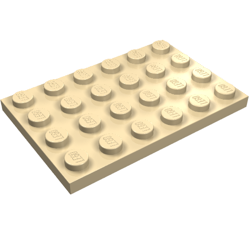 Part 3032 - Plate 4 x 6 - De BrickPlaats