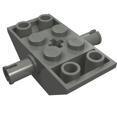 Part 30390 - Slope, Inverted 45 4 x 2 Double with Pins - De BrickPlaats