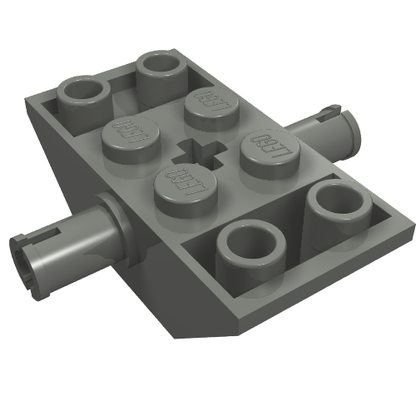 Part 30390 - Slope, Inverted 45 4 x 2 Double with Pins - De BrickPlaats