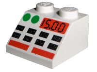 Part 3039px4 - Slope 45 2 x 2 with Buttons and 15.00 Pattern - De BrickPlaats