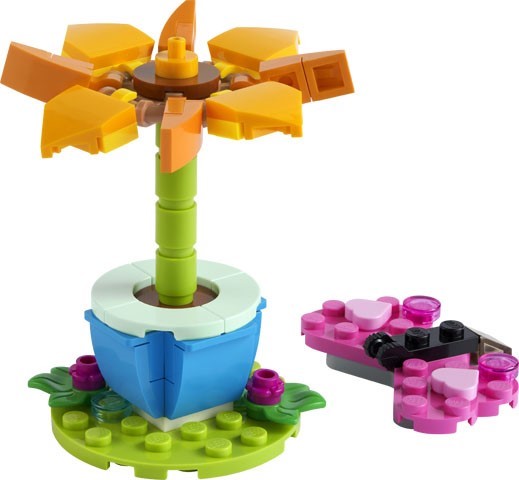 Set 30417 - Garden Flower and Butterfly polybag - De BrickPlaats