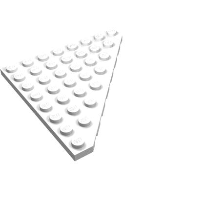 Part 30504 - Wedge, Plate 8 x 8 Cut Corner - De BrickPlaats