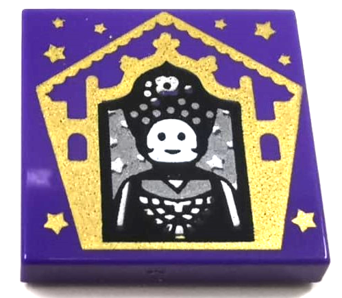 Part 3068pb1750 - Tile 2 x 2 with HP Chocolate Frog Card Seraphina Picquery Pattern - De BrickPlaats