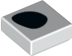 Part 3070pb218 - Tile 1 x 1 with Black Dalmatian Spot Pattern - De BrickPlaats