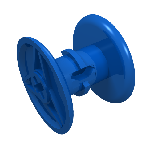 Part 32012 - String Reel 3 x 2 x 3 Drum with Axle Hole - De BrickPlaats