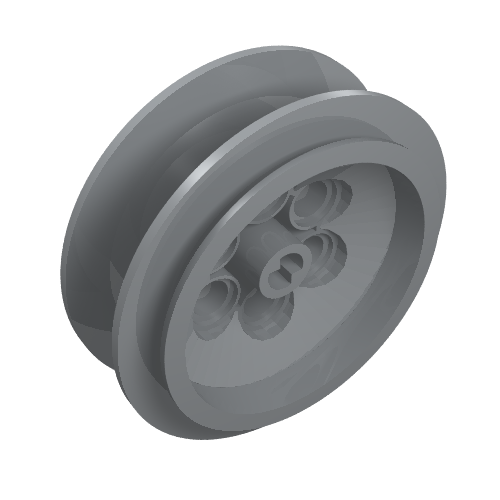 Part 32020 - Wheel 43.2mm D. x 18mm - Extended Axle Stem - De BrickPlaats