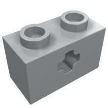 Part 32064 - Technic, Brick 1 x 2 with Axle Hole - De BrickPlaats