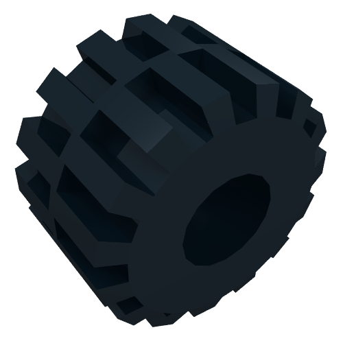 Part 32193 - Wheel Full Rubber Flat with Axle Hole - De BrickPlaats