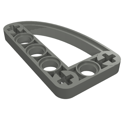 Part 32250 - Technic, Liftarm, Modified L-Shape Quarter Ellipse Thin 3 x 5 - De BrickPlaats