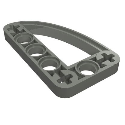 Part 32250 - Technic, Liftarm, Modified L-Shape Quarter Ellipse Thin 3 x 5 - De BrickPlaats