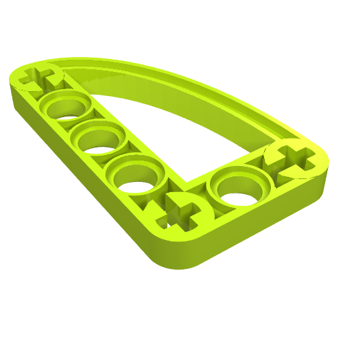 Part 32250 - Technic, Liftarm, Modified L-Shape Quarter Ellipse Thin 3 x 5 - De BrickPlaats
