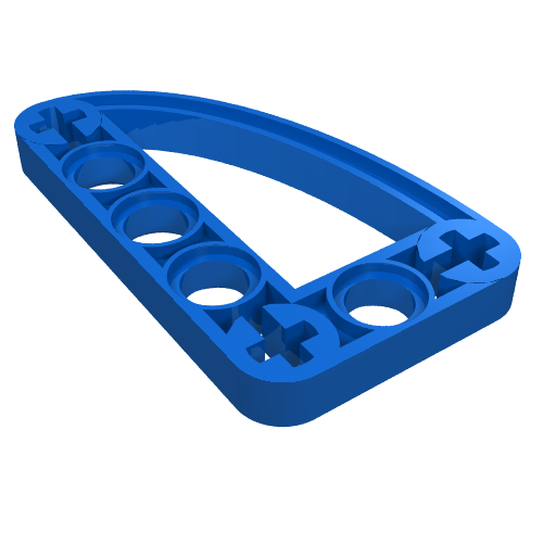 Part 32250 - Technic, Liftarm, Modified L-Shape Quarter Ellipse Thin 3 x 5 - De BrickPlaats