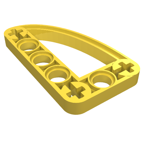 Part 32250 - Technic, Liftarm, Modified L-Shape Quarter Ellipse Thin 3 x 5 - De BrickPlaats