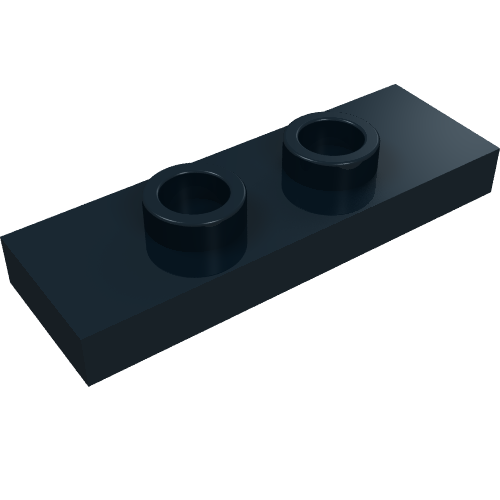 Part 34103 - Plate, Modified 1 x 3 with 2 Studs (Double Jumper) - De BrickPlaats
