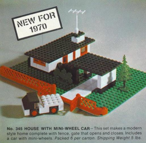 Set 345 - House with Mini Wheel Car - De BrickPlaats