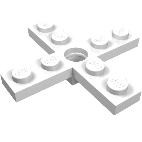 Part 3461 - Propeller 4 Blade 5 Diameter 5 x 5 with Center Hole for Rotor Holder - De BrickPlaats