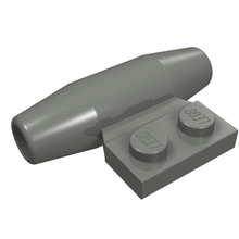 Part 3475b - Engine, Smooth Small, 1 x 2 Side Plate with Axle Holders - De BrickPlaats