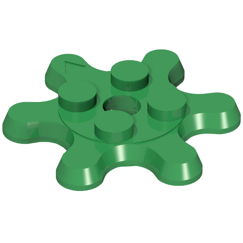 Part 35442 - Plate, Round 2 x 2 Gear 6 Tooth - De BrickPlaats
