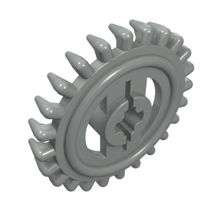 Part 3650b - Technic, Gear 24 Tooth Crown - Reinforced - De BrickPlaats