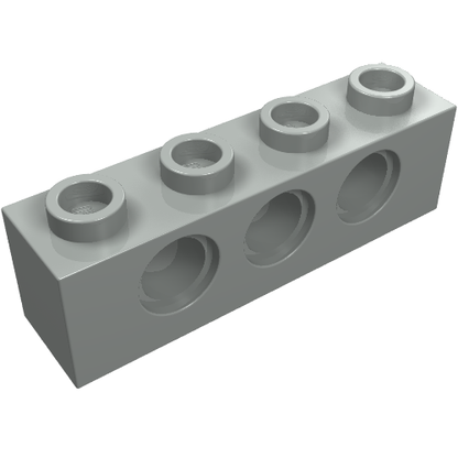 Part 3701 - Technic, Brick 1 x 4 with Holes - De BrickPlaats