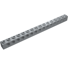Part 3703 - Technic, Brick 1 x 16 with Holes - De BrickPlaats