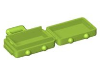 Part 37178 - Minifigure, Utensil Suitcase with Long Handle - De BrickPlaats