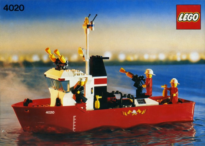 Set 4020 - Fire Fighting Boat - De BrickPlaats