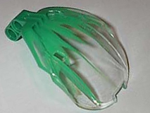 Part 41671pb01 - Bionicle Bohrok Windscreen 4 x 5 x 7 with Marbled Trans-Clear Pattern - De BrickPlaats