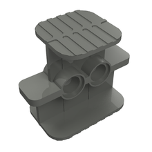Part 41752 - Rubber Band / Belt Holder 2 x 4 x 2 1/3 - De BrickPlaats
