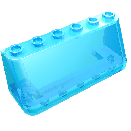 Part 4176 - Windscreen 2 x 6 x 2 - De BrickPlaats