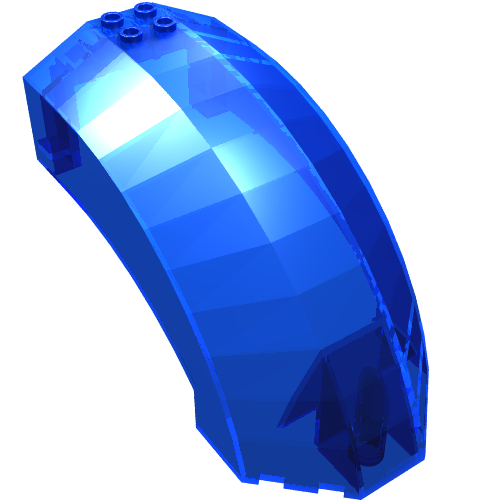Part 41881 - Windscreen 12 x 6 x 6 Curved - De BrickPlaats