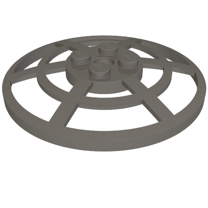 Part 4285b - Dish 6 x 6 Inverted (Radar) Webbed - Type 2 (Underside Attachment Positions at 90 degrees) - De BrickPlaats