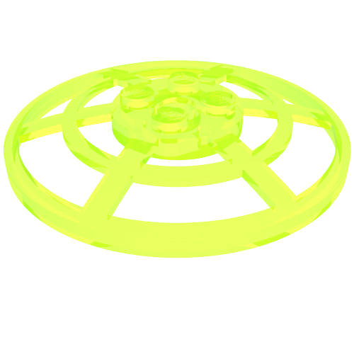 Part 4285b - Dish 6 x 6 Inverted (Radar) Webbed - Type 2 (Underside Attachment Positions at 90 degrees) - De BrickPlaats