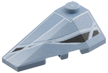 Part 43710pb01 - Wedge 4 x 2 Triple Left with Alpha Team Arctic Speeder Pattern - De BrickPlaats