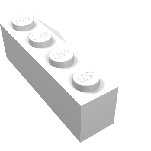 Part 43721 - Wedge 4 x 2 Sloped Left - De BrickPlaats