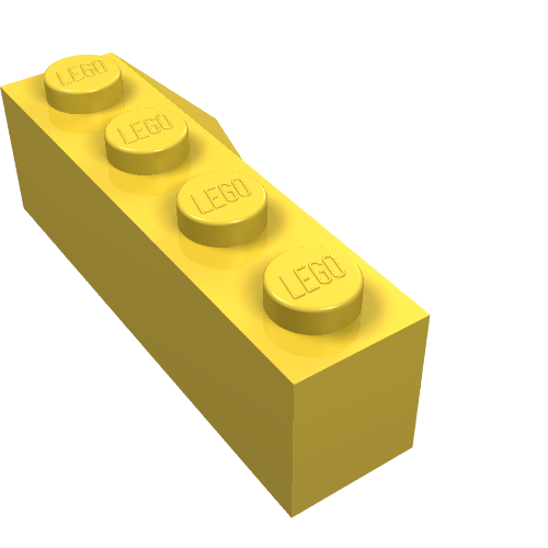 Part 43721 - Wedge 4 x 2 Sloped Left - De BrickPlaats