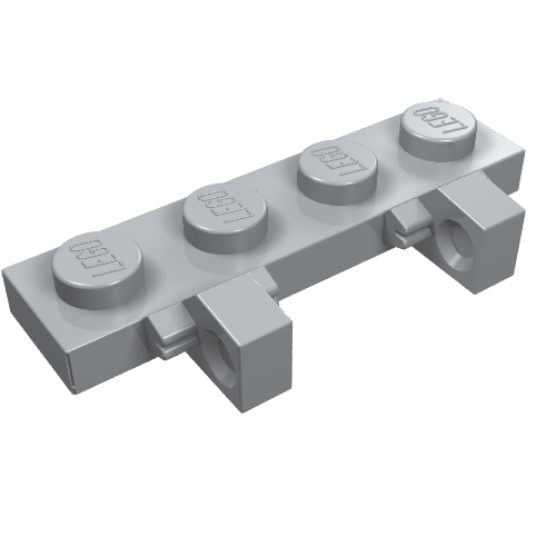 Part 44568 - Hinge Plate 1 x 4 Locking Dual 1 Finger on Side - De BrickPlaats