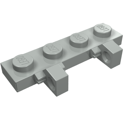 Part 44568 - Hinge Plate 1 x 4 Locking Dual 1 Finger on Side - De BrickPlaats