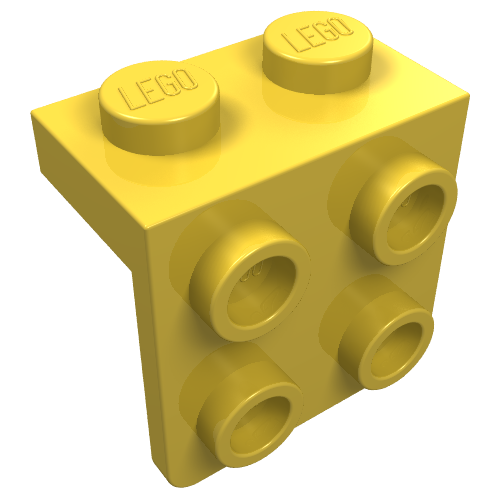 Part 44728 - Bracket 1 x 2 - 2 x 2 - De BrickPlaats