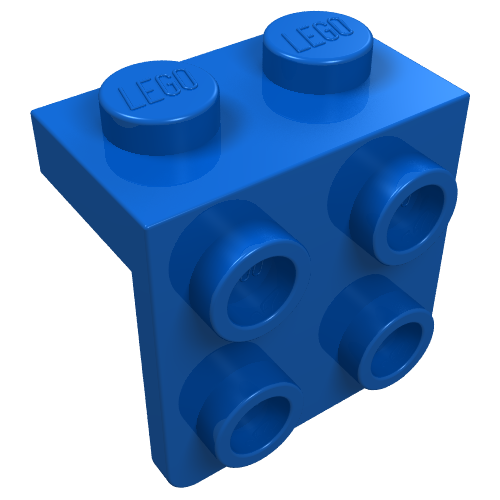 Part 44728 - Bracket 1 x 2 - 2 x 2 - De BrickPlaats
