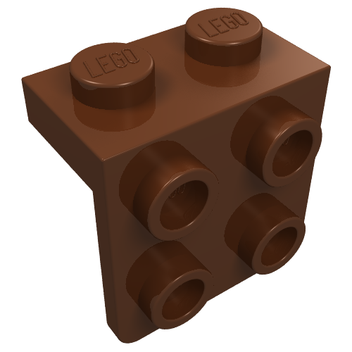 Part 44728 - Bracket 1 x 2 - 2 x 2 - De BrickPlaats