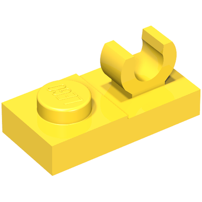 Part 44861 - Plate, Modified 1 x 2 with Open O Clip on Top - De BrickPlaats