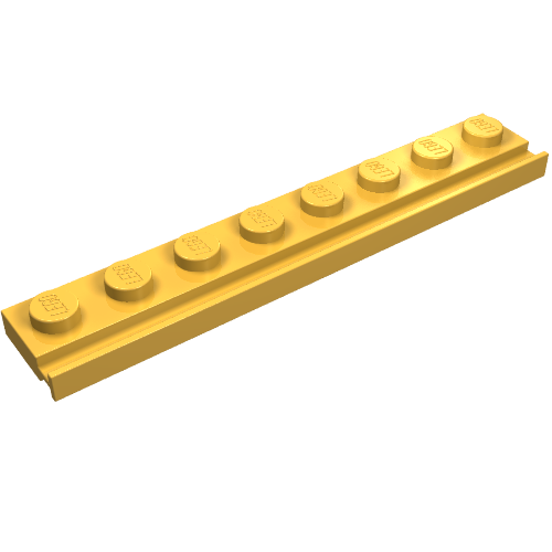 Part 4510 - Plate, Modified 1 x 8 with Door Rail - De BrickPlaats