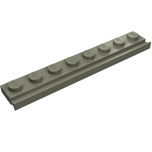 Part 4510 - Plate, Modified 1 x 8 with Door Rail - De BrickPlaats
