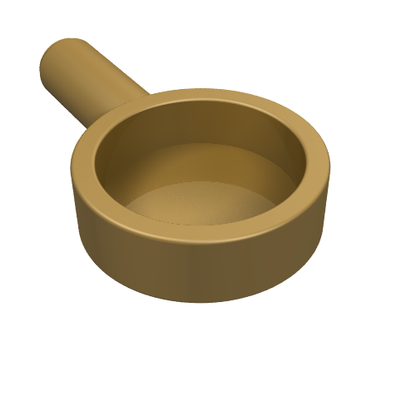 Part 4528 - Minifigure, Utensil Frying Pan - De BrickPlaats