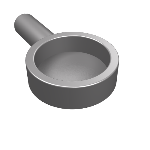 Part 4528 - Minifigure, Utensil Frying Pan - De BrickPlaats