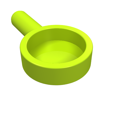 Part 4528 - Minifigure, Utensil Frying Pan - De BrickPlaats