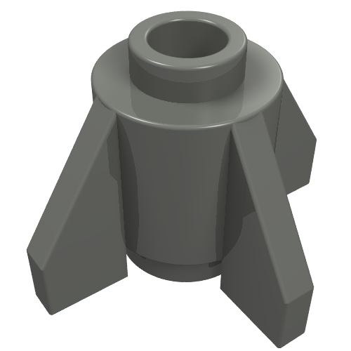 Part 4588 - Brick, Round 1 x 1 with Fins - De BrickPlaats