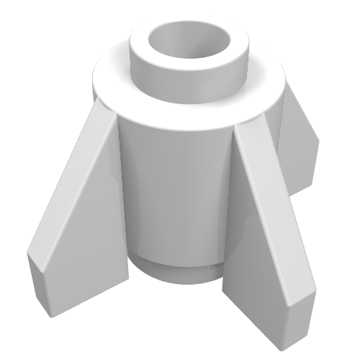 Part 4588 - Brick, Round 1 x 1 with Fins - De BrickPlaats