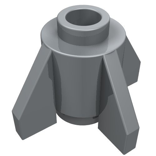 Part 4588 - Brick, Round 1 x 1 with Fins - De BrickPlaats